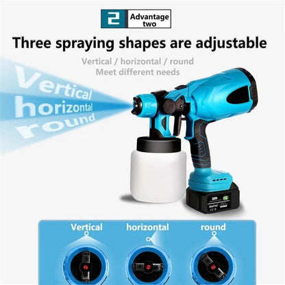 Electric Spray Gun | High Power Cordless Handheld Electric Paint Sprayer Home | 18V Battery