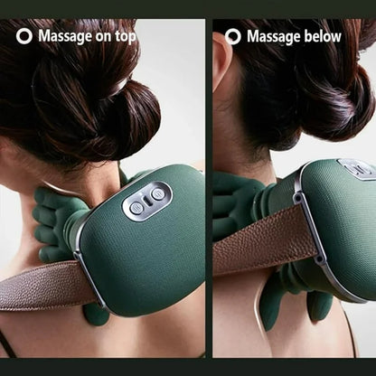 Portable, Bionic Heated Neck and Back Massager (جهاز تدليك محمول للرقبة والظهر بتقنية بايونك مع خاصية التسخين)