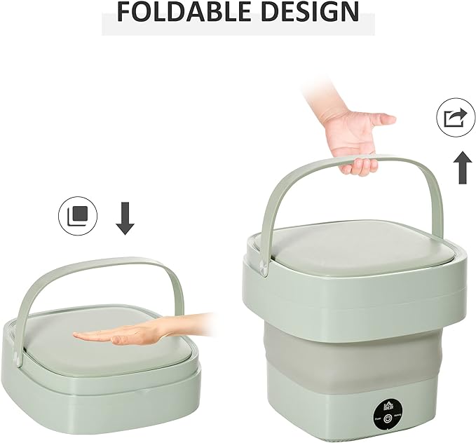 Foldable Mini Laundry Machine (غسالة ملابس صغيرة قابلة للطي)