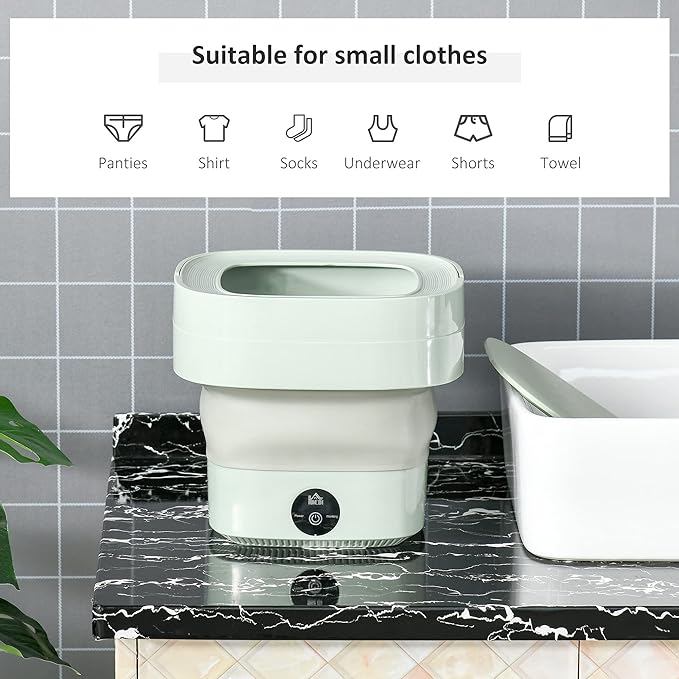 Foldable Mini Laundry Machine (غسالة ملابس صغيرة قابلة للطي)